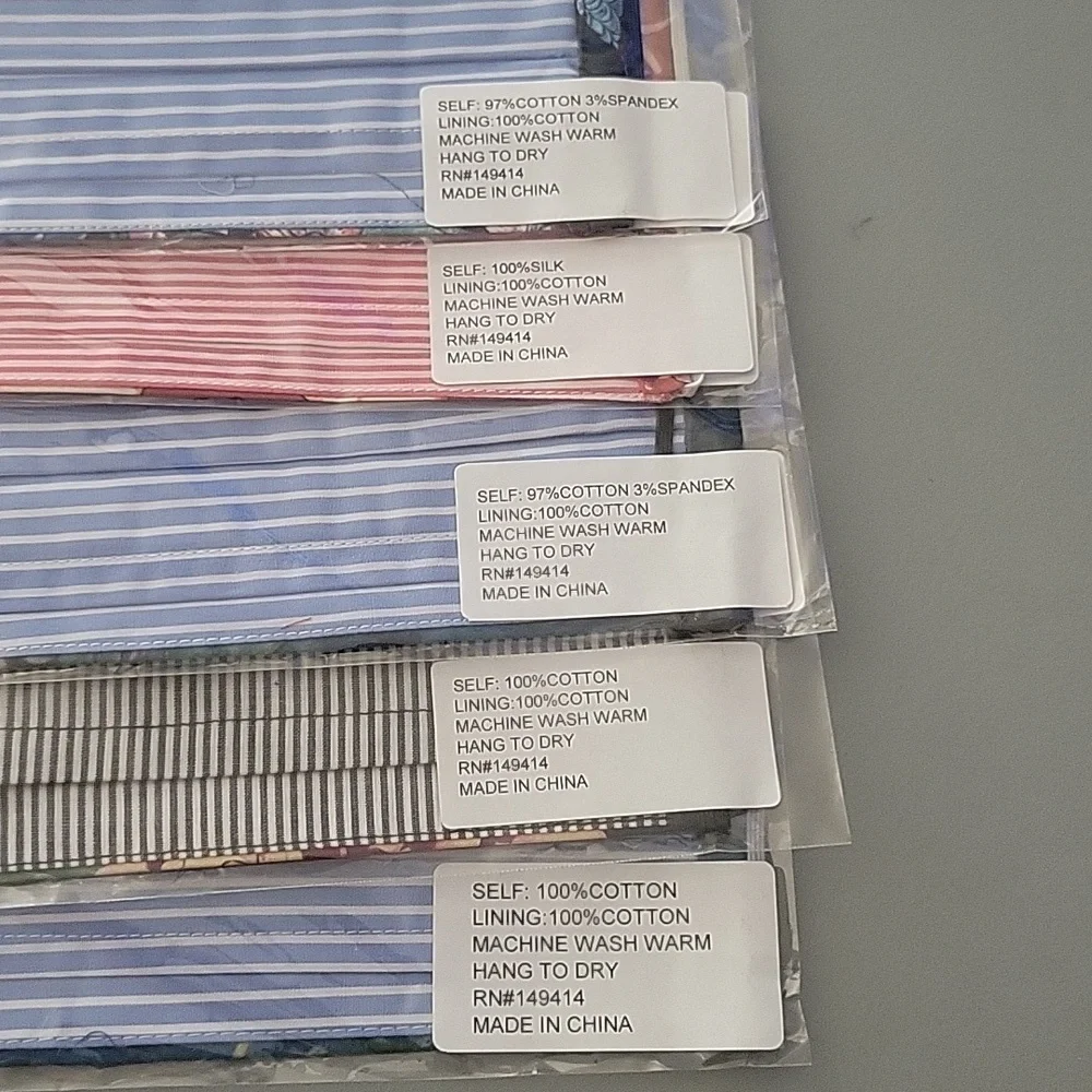 Johnny Was Silk/Cotton 5 Pack Face Masks NWT